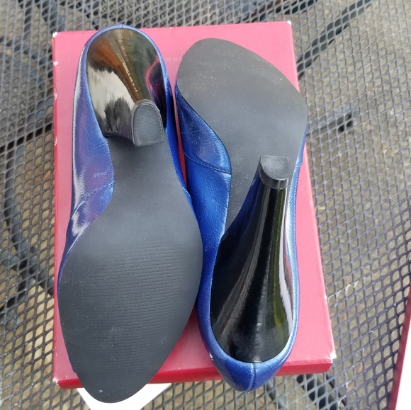 Colbat blue patent block heel - Picture 5 of 7